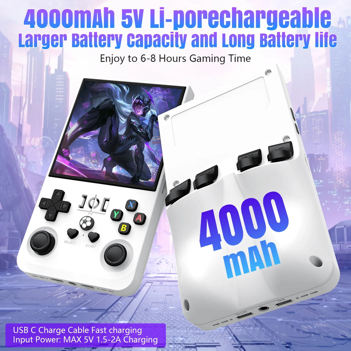 AISLPC R36Max Retro Handheld Game Console 4.0 Inch 64G/18000+ Games ship from US