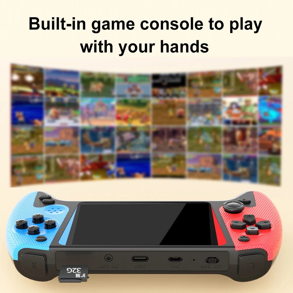 Built-in 500 Games Retro Handheld Game Console 3.5inch LCD Screen Portable Game Console Nostalgic Game Console for Single Player